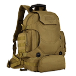 heavy duty durable military tactical molle backpack tan khak