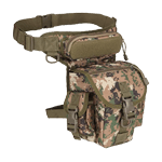 tactical leg bag waist belt digital forest camo pattern